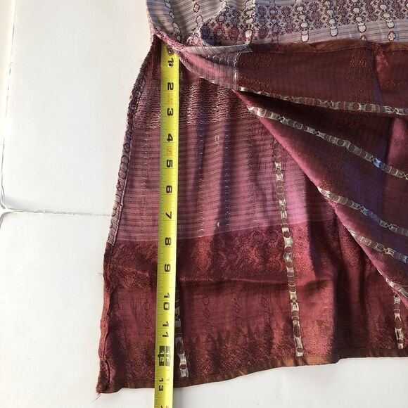 Unbranded Silk Side Slit Maxi Dress Size Medium - Picture 8 of 12